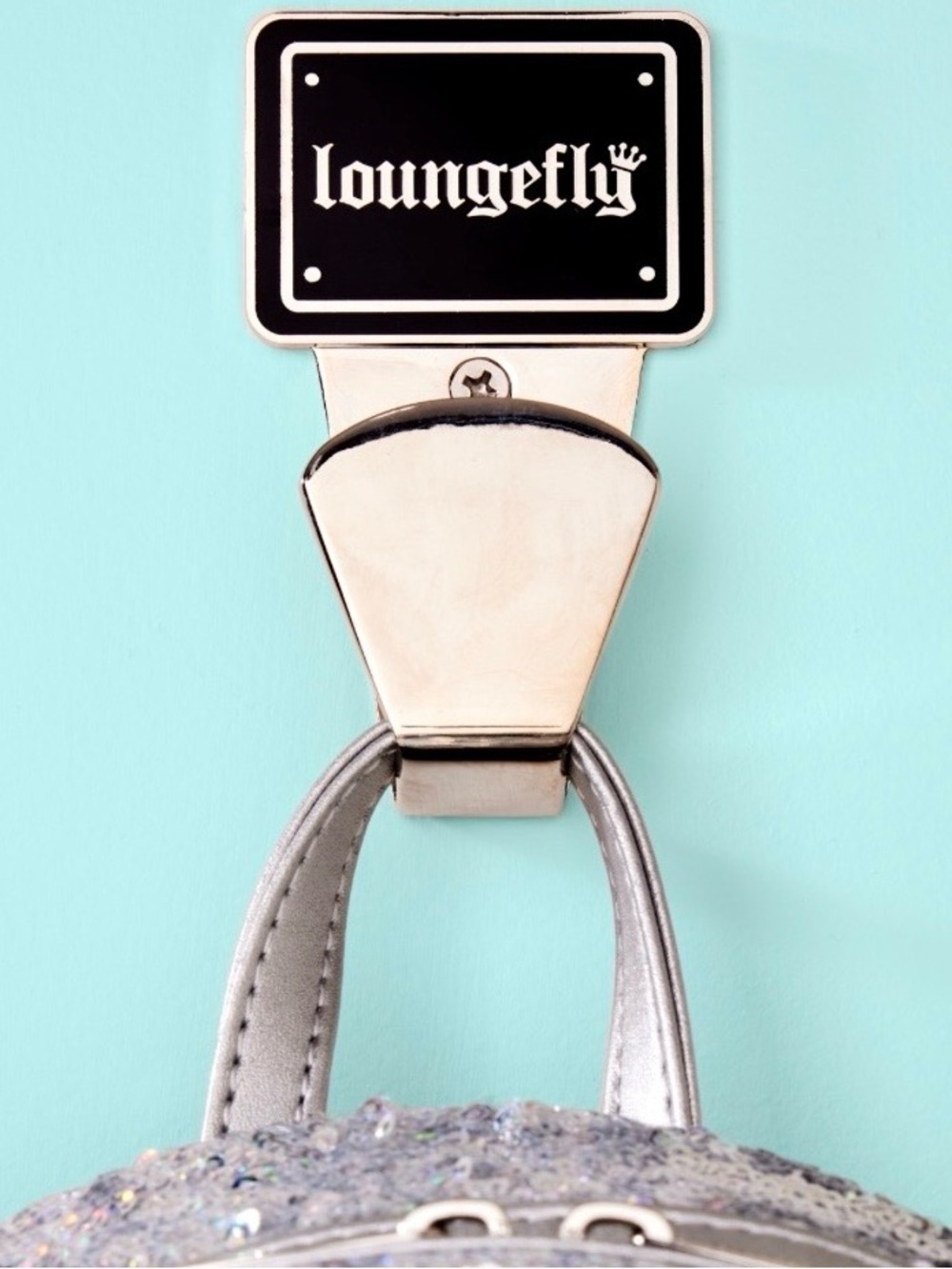 Loungefly Silver Metal Display Wall Hook NIP